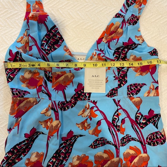🌸 A.L.C. Rae Floral Dress 100% silk - Picture 5 of 11